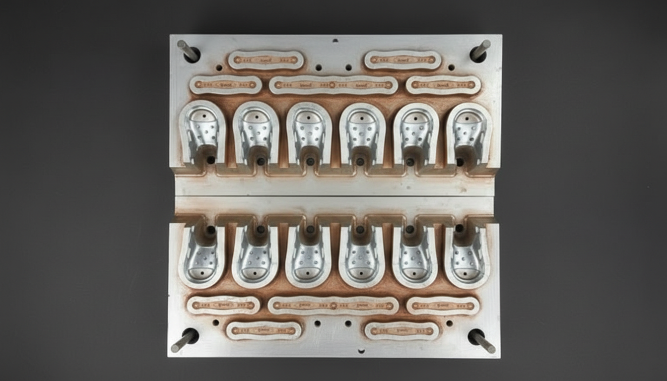 Full EVA Mould multi-cavity top view