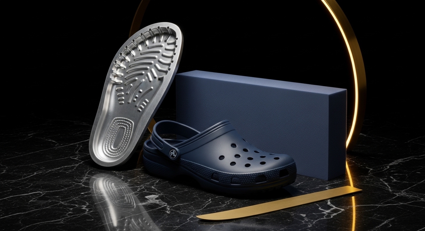 Finished mould and croc shoe